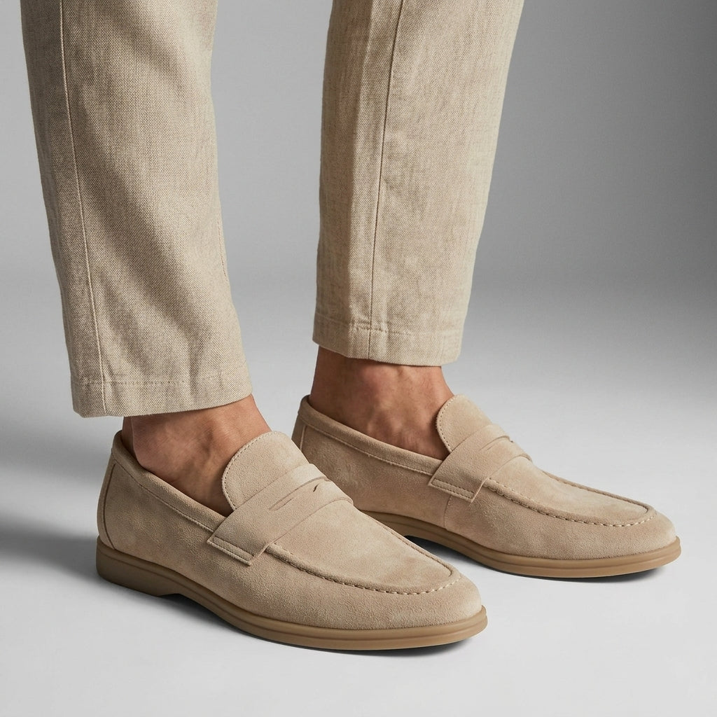 Men's Suede Look Slip-On Loafers - image 4