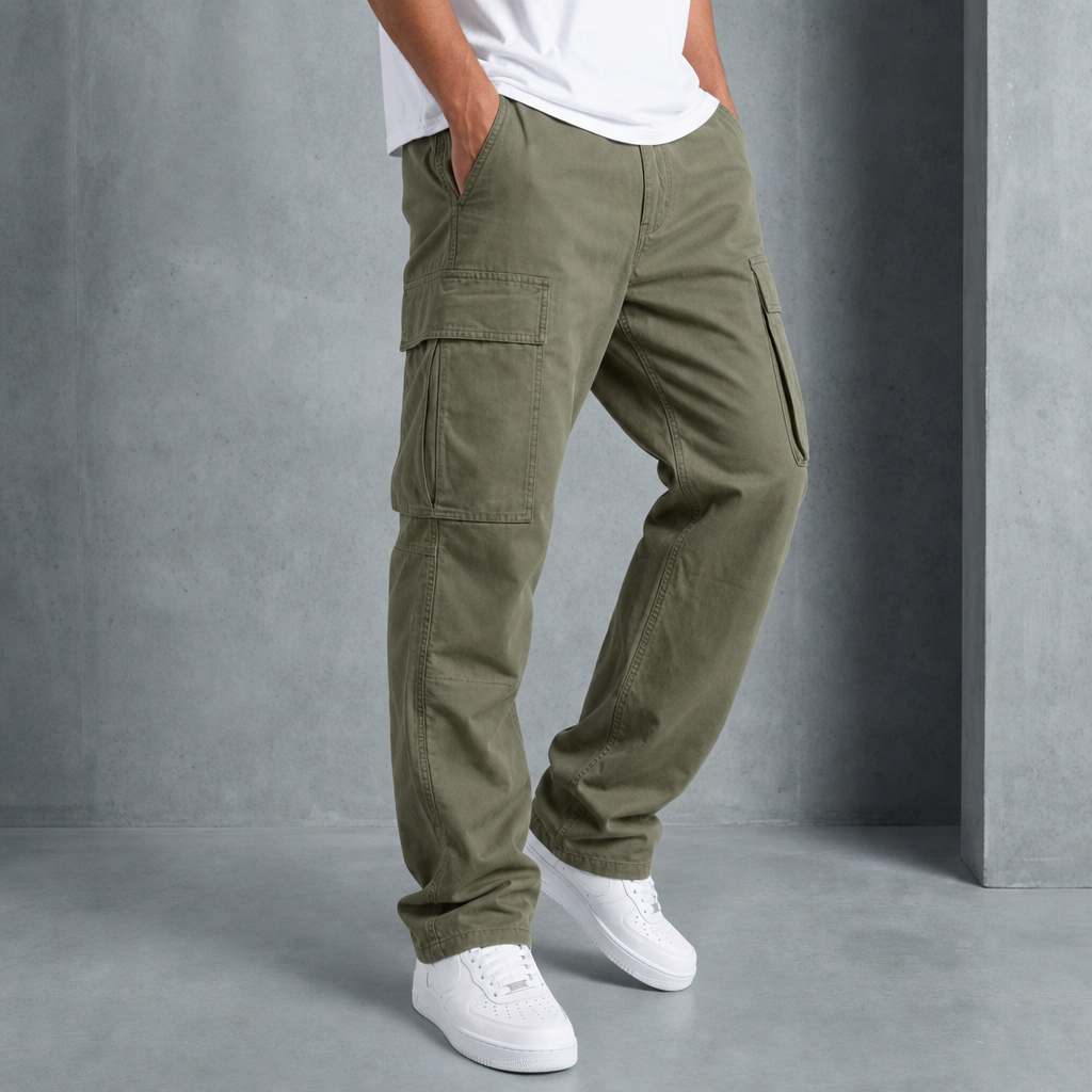 Men's Relaxed Fit Cargo Trousers - image 5