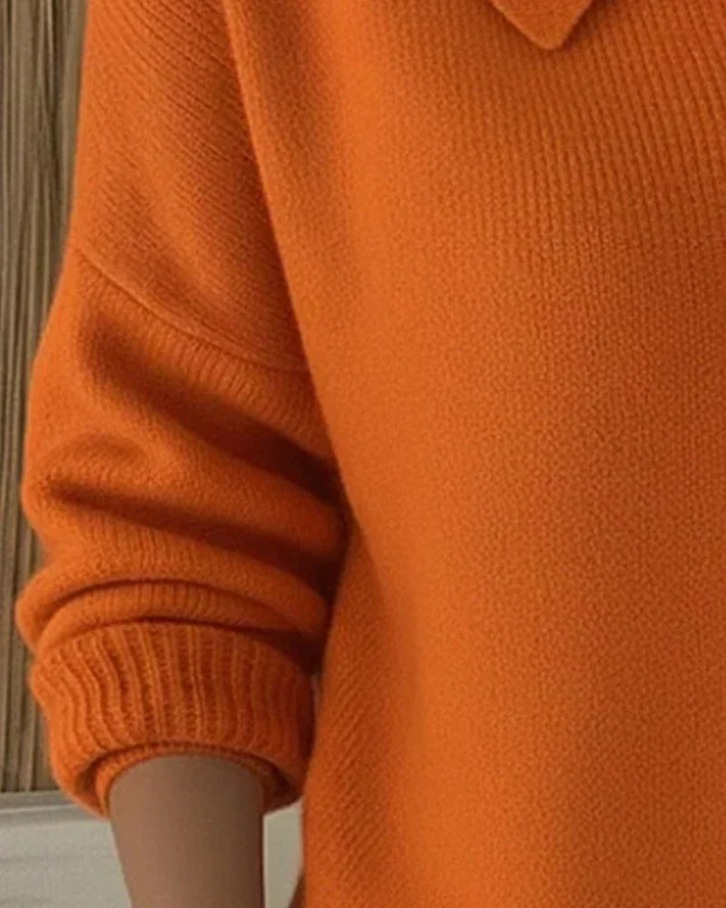 Vega | Knitted Jacket with Shirt Collar