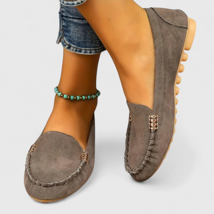 KARLENE - Embellished Slip-On Loafers