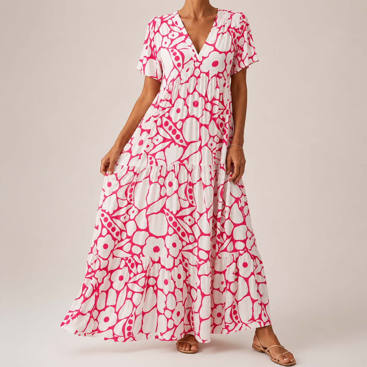 Olivia | Bohemian Printed Dress