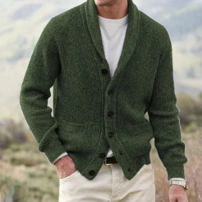 Men's Vintage Style V-Neck Knit Cardigan - image 7