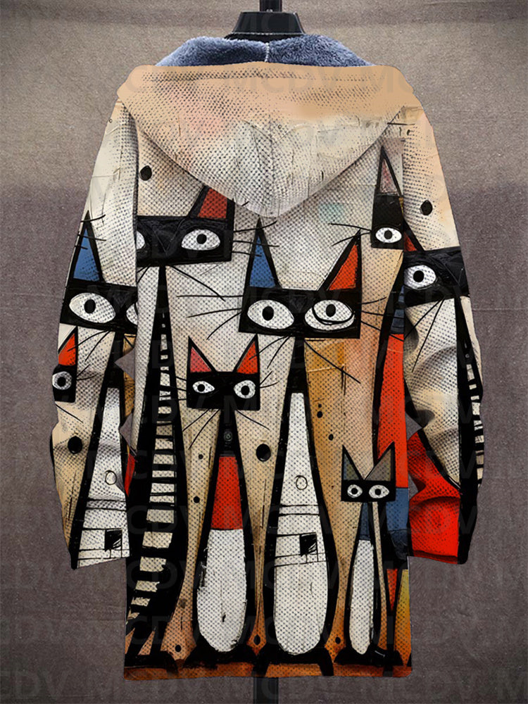 Reuben | Artistic Print Hooded Jacket