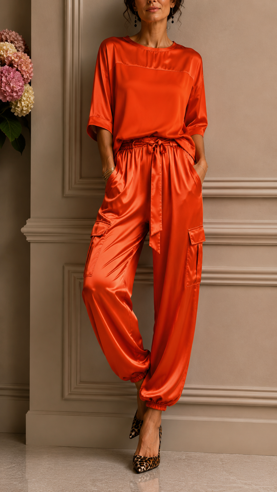 Lurelle | Elegant two-piece set with a flowing drape