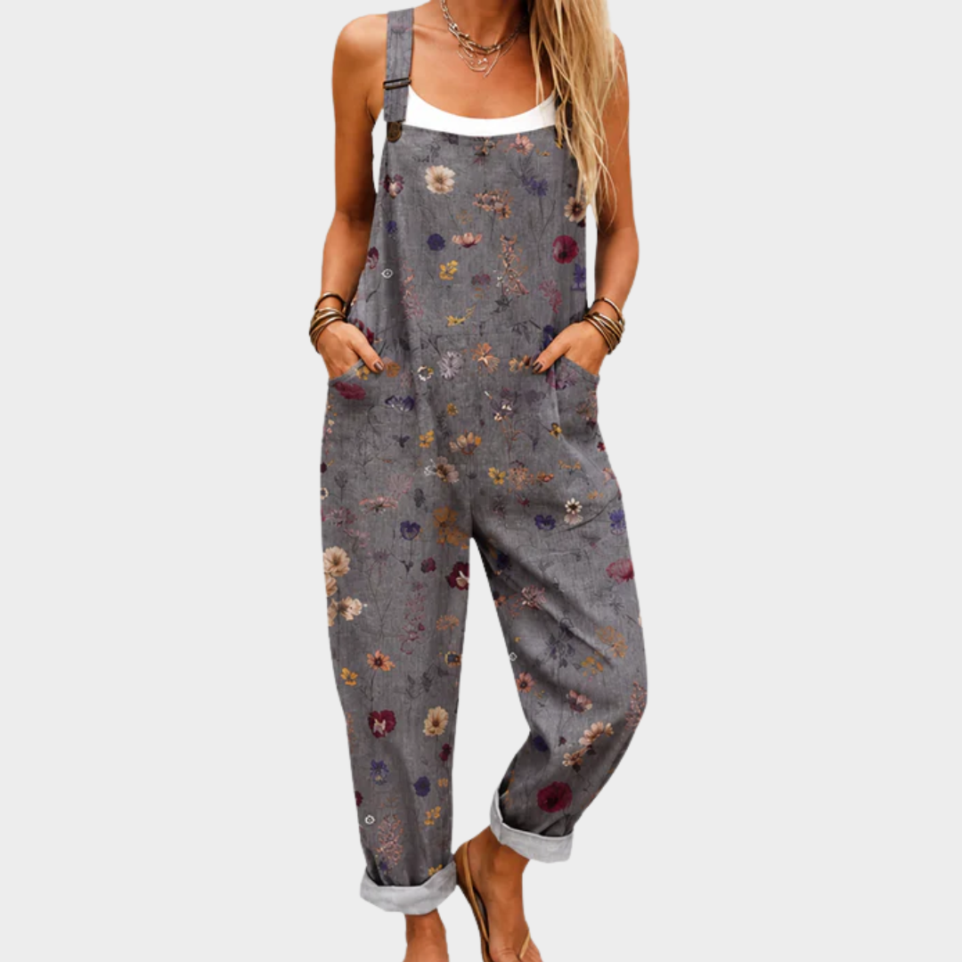 Comfortable Printed Dungarees