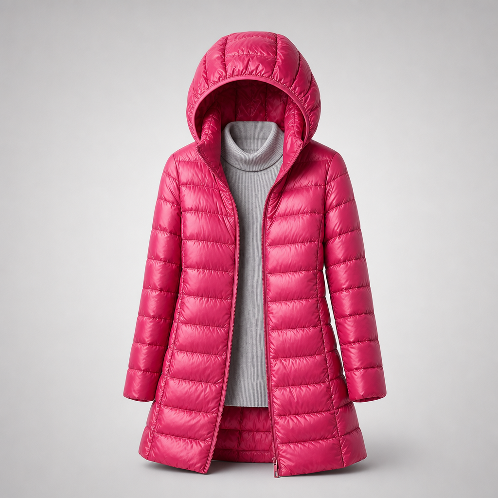 Women's Quilted Puffer Jacket with Detachable Hood - image 7