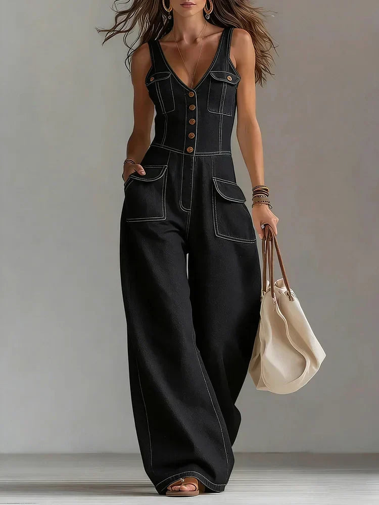 Sofía | Relaxed Denim Jumpsuit