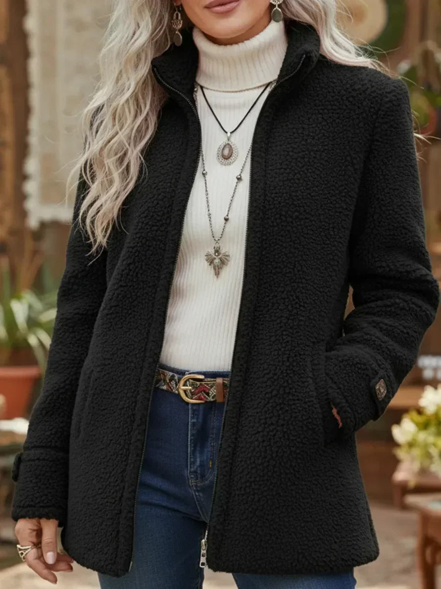 Women's Full-Zip Stand Collar Jacket - image 4