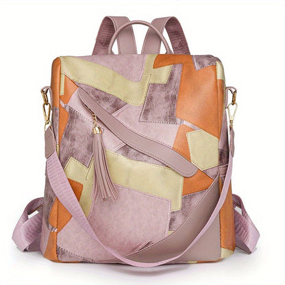 Gisella | Anti-Theft Checkered Backpack