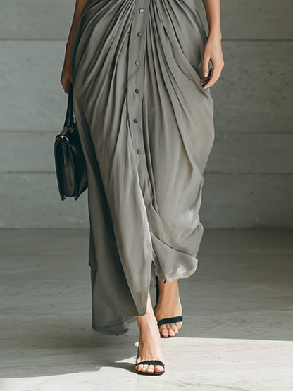 Zephyrine | Pleated Maxi Dress