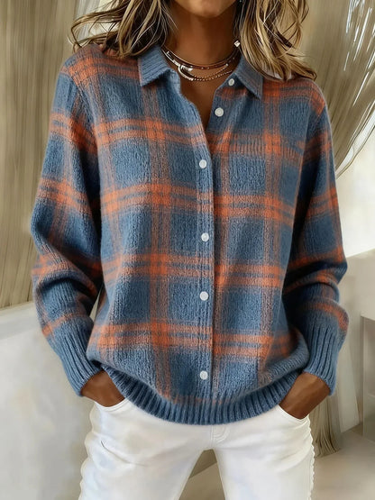 Candela | Checked Knit Jacket