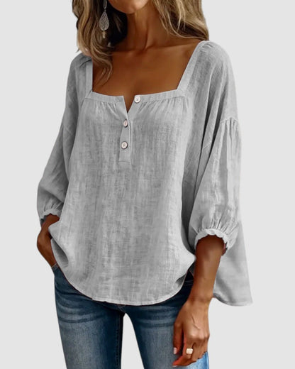 FABIANA | SQUARE NECK BLOUSE