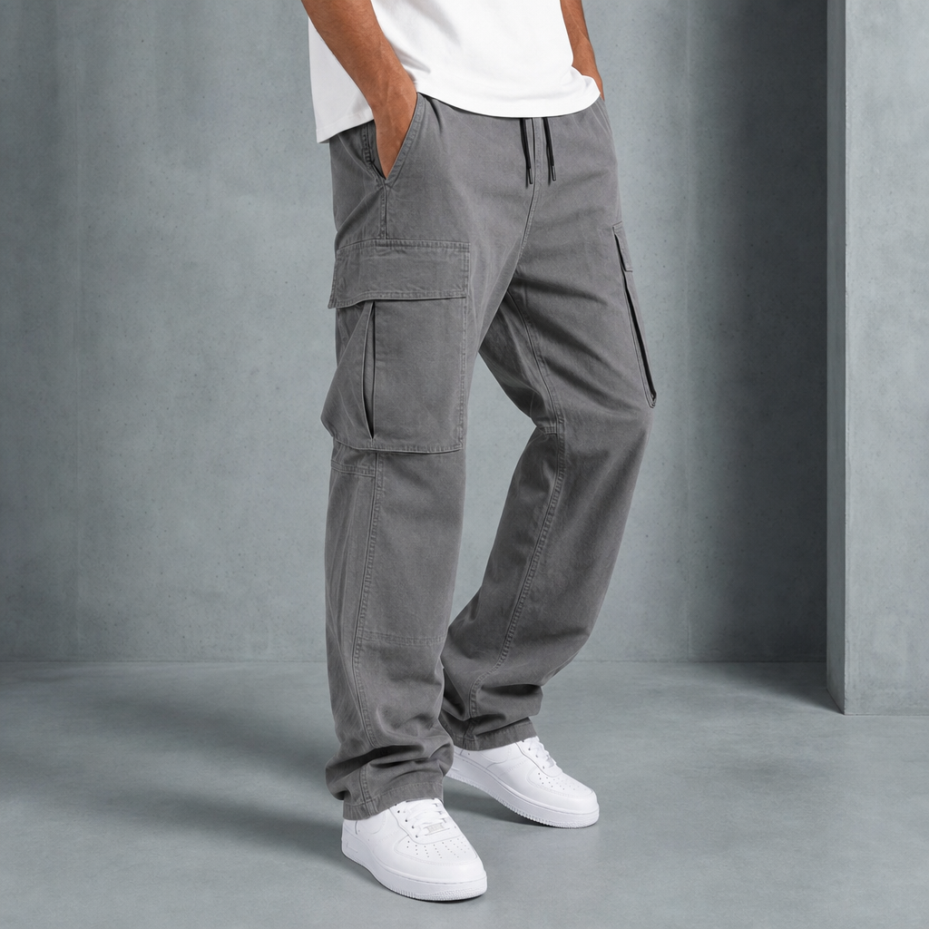 Men's Relaxed Fit Cargo Trousers - image 2