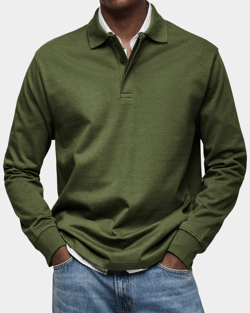 Men's Textured Knit Polo Shirt - image 9