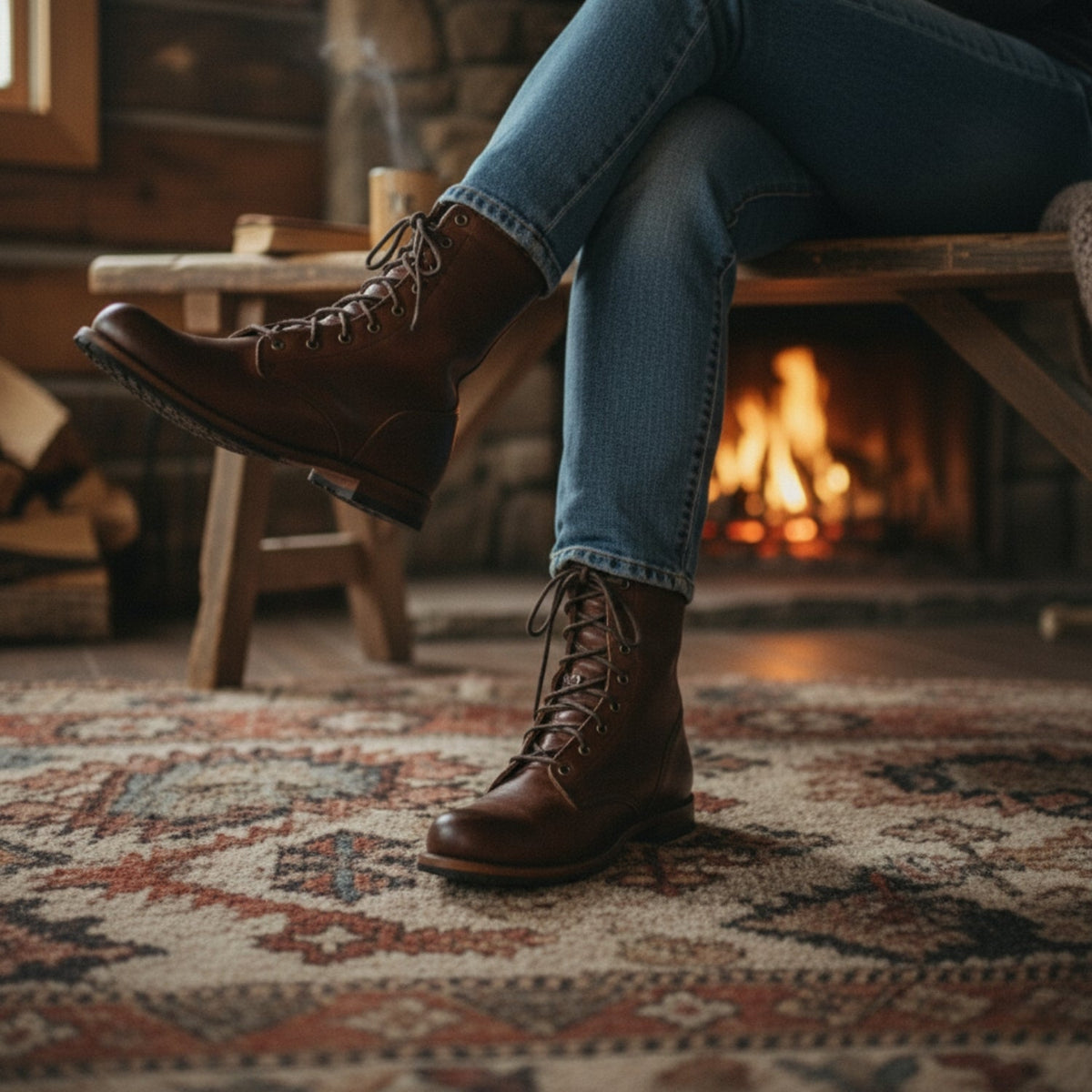Women's Lace-Up Mid-Calf Boots - image 5
