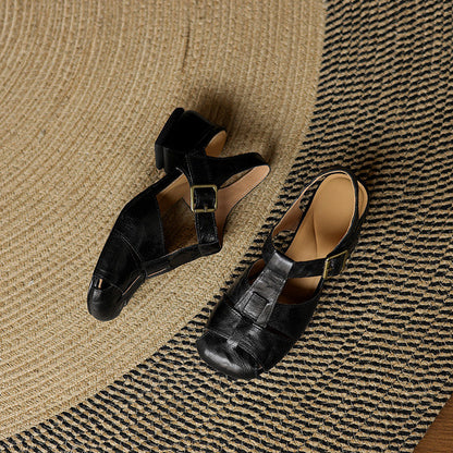 Esme | Woven Block-Heel Sandals