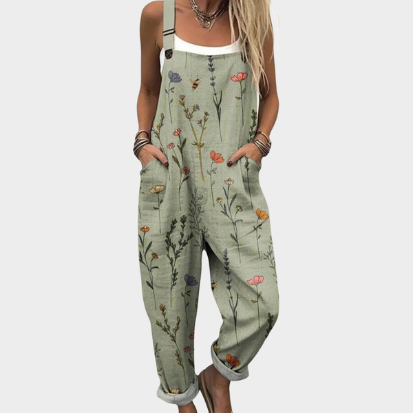 SIENNA | PRINTED WIDE-LEG OVERALLS