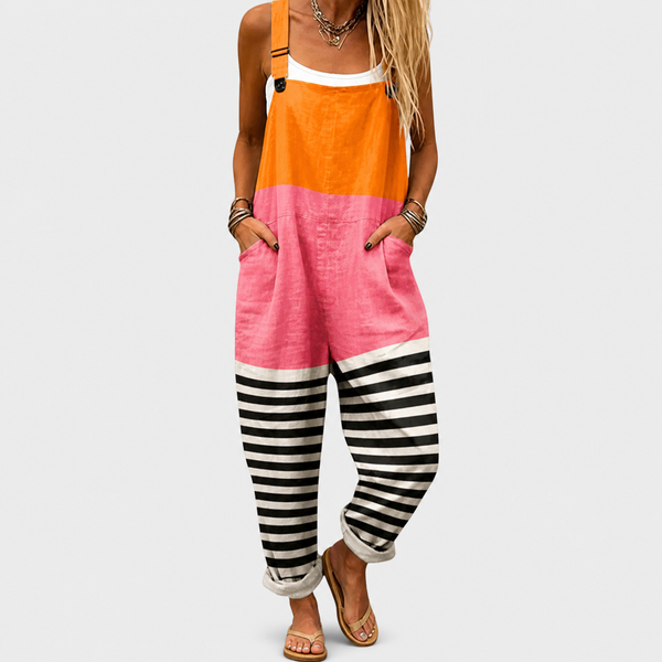 Comfortable Printed Dungarees