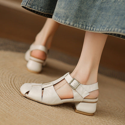Esme | Woven Block-Heel Sandals