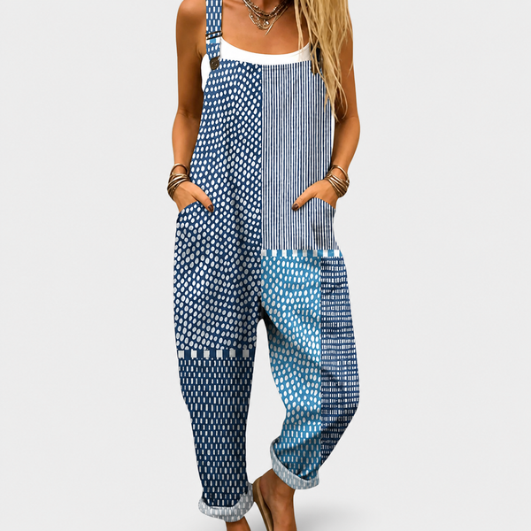 Comfortable Printed Dungarees