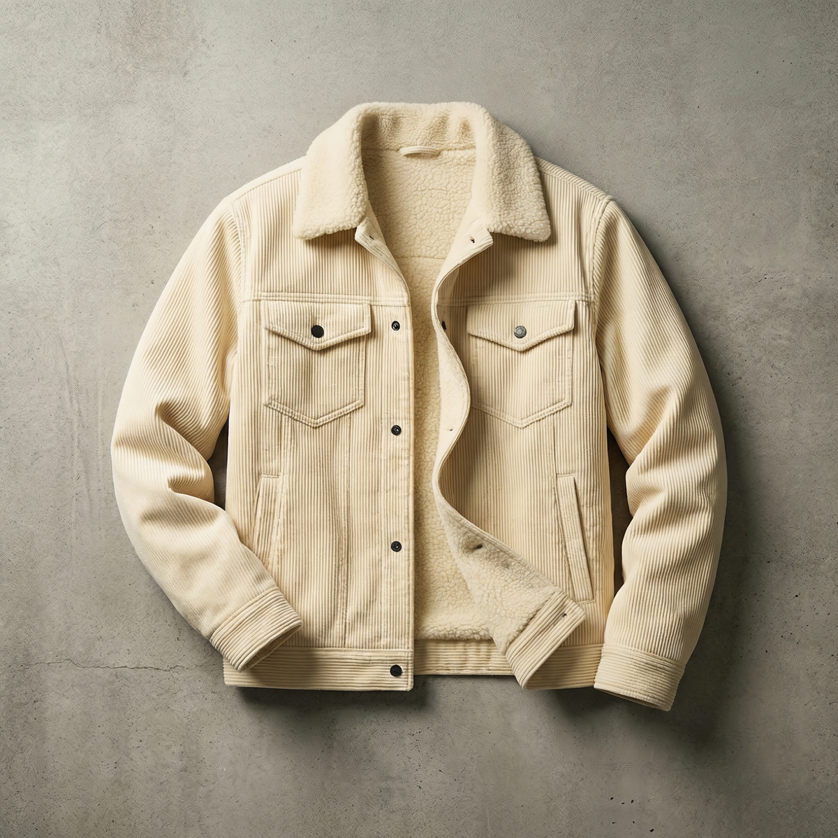 Men's Corduroy Look Jacket - image 4