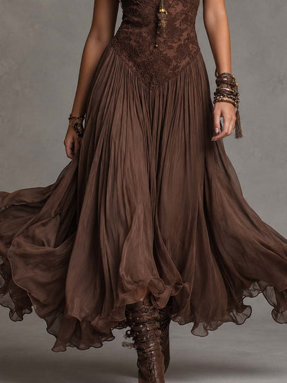 Olivia | Lace Corset Maxi