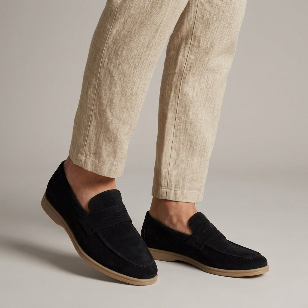 Men's Suede Look Slip-On Loafers - image 2