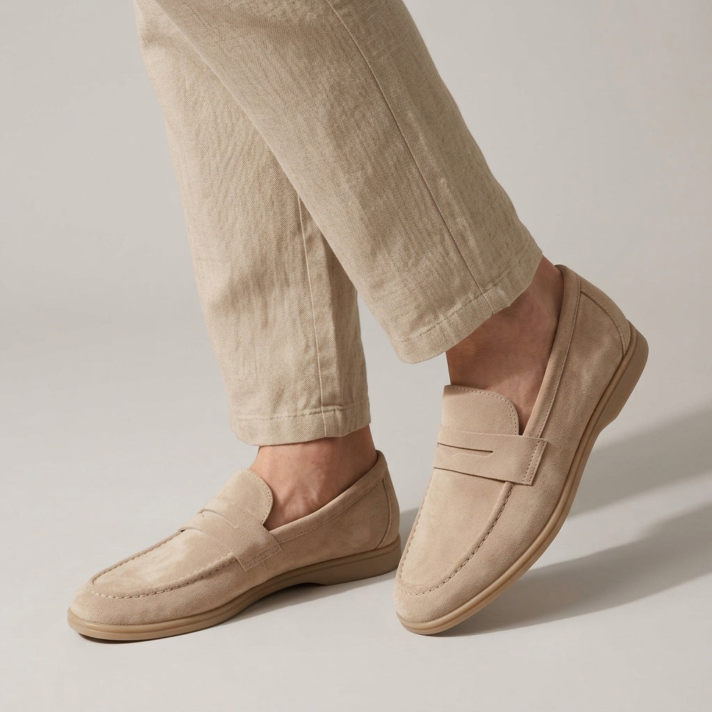 Men's Suede Look Slip-On Loafers - image 3