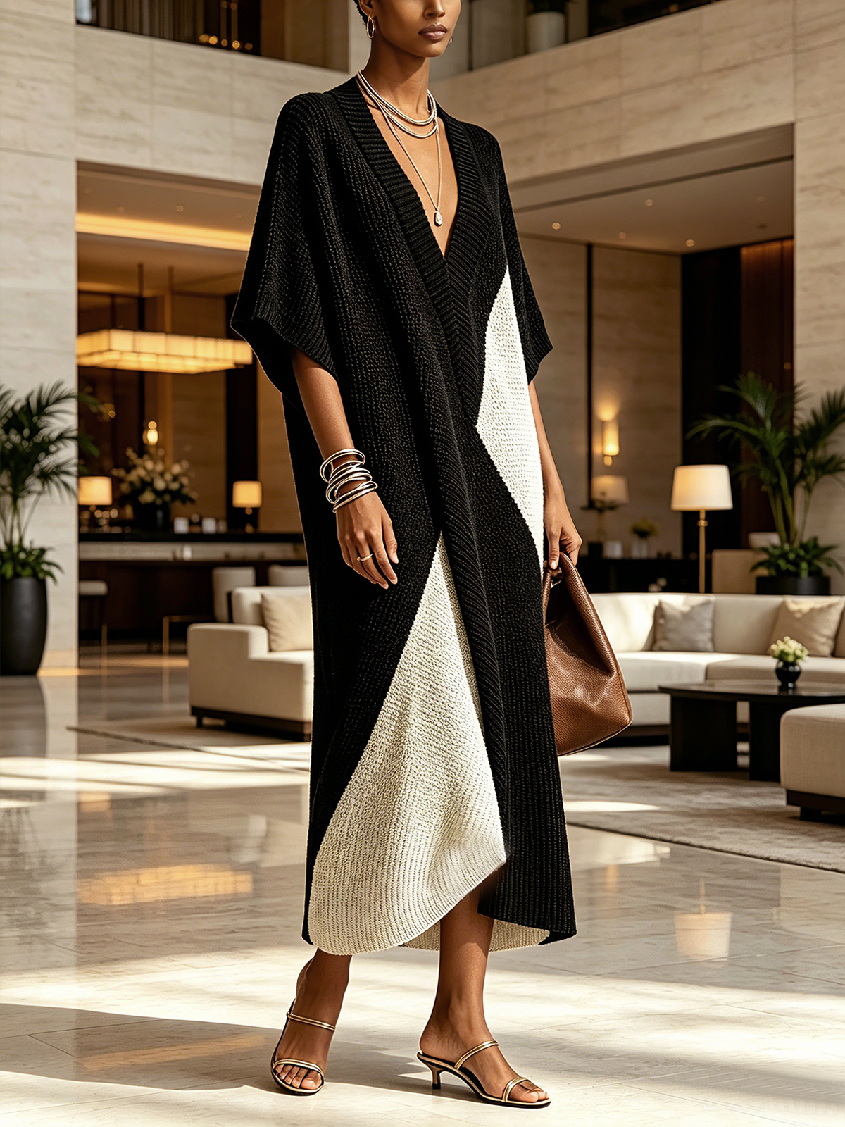 Véra | Ebony and Ivory Dress