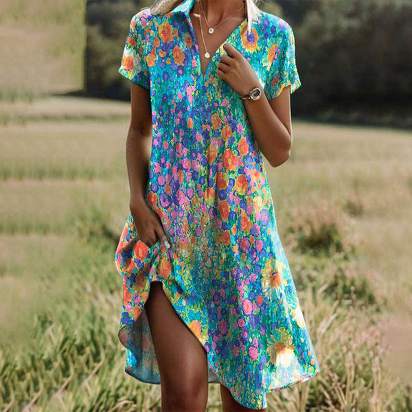 Eleanor - Butterfly-Sleeve Summer Dress