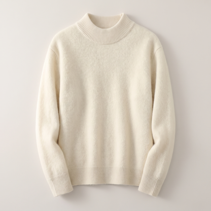 Women's Cashmere Look Mock Neck Jumper - image 2