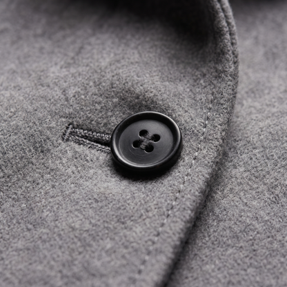Women's Wool Look Straight Cut Coat with Button Front - image 4