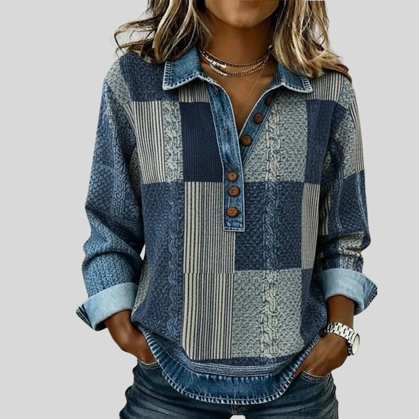 Meridell™ | Colourblock Print Sweatshirt