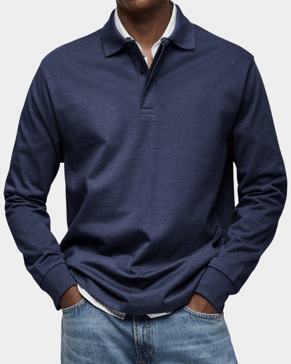 Men's Textured Knit Polo Shirt - image 2