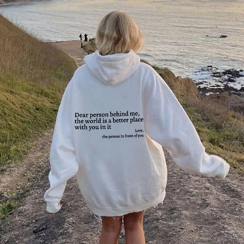 Women's 'Dear Person Behind Me' Slogan Hoodie - image 2