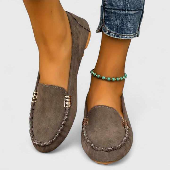 KARLENE - Embellished Slip-On Loafers