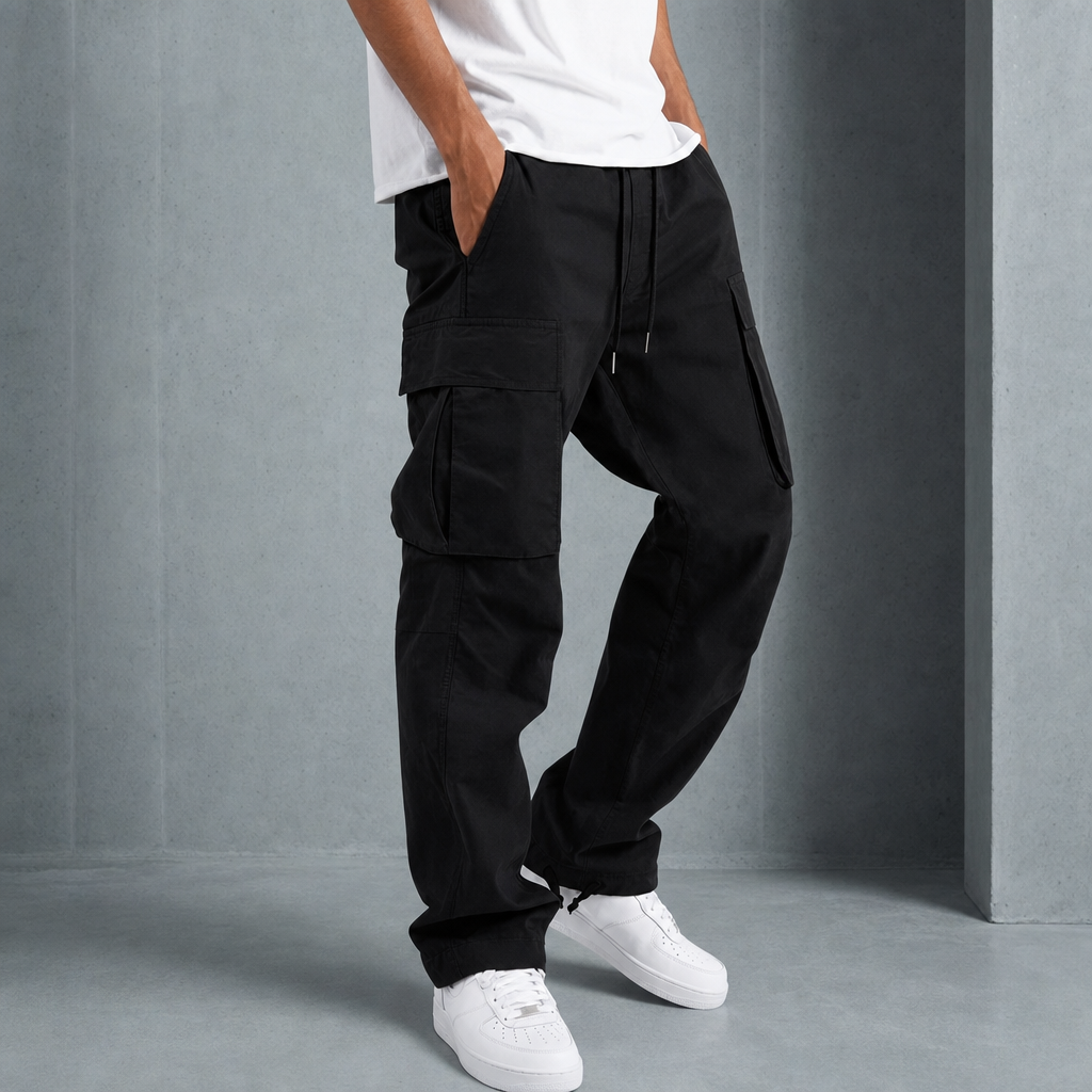 Men's Relaxed Fit Cargo Trousers - image 3