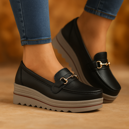 CLEMENS - Lug Sole Clasp Loafers