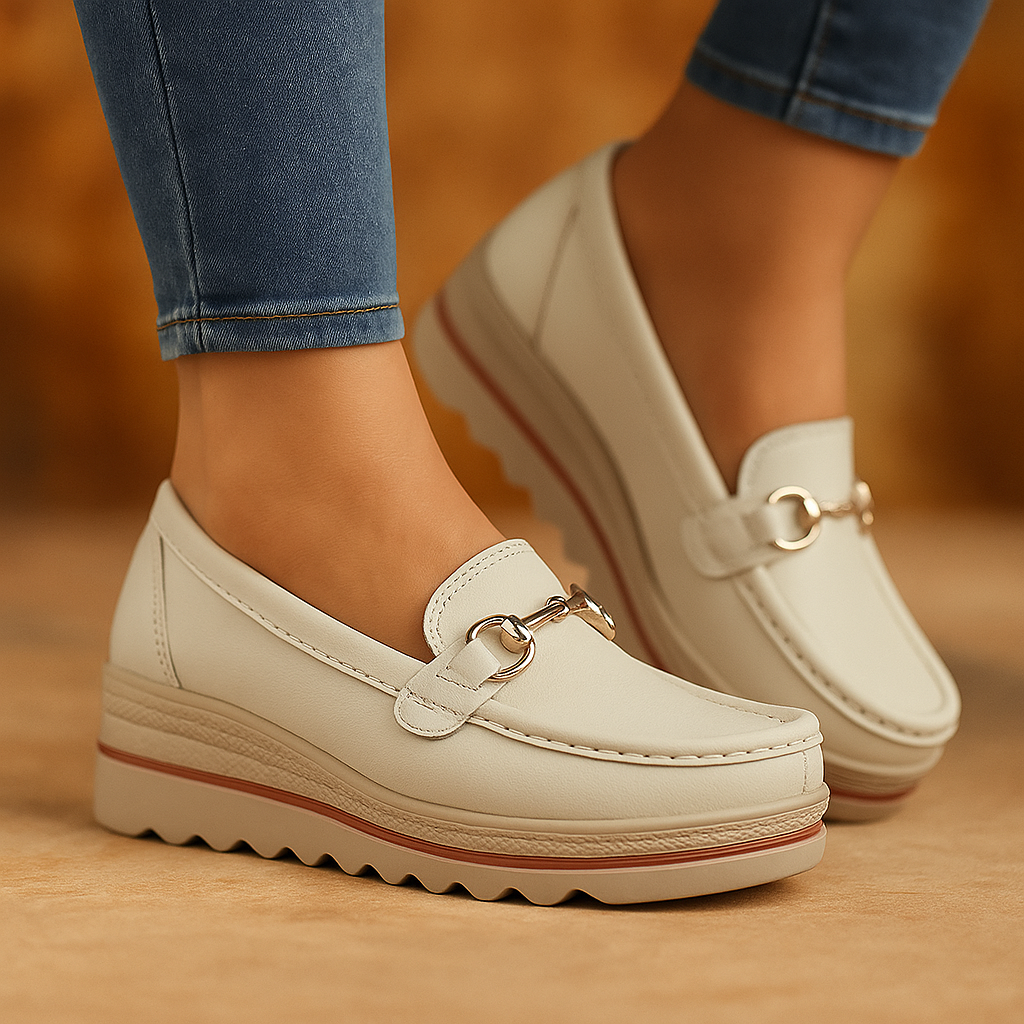 CLEMENS - Lug Sole Clasp Loafers