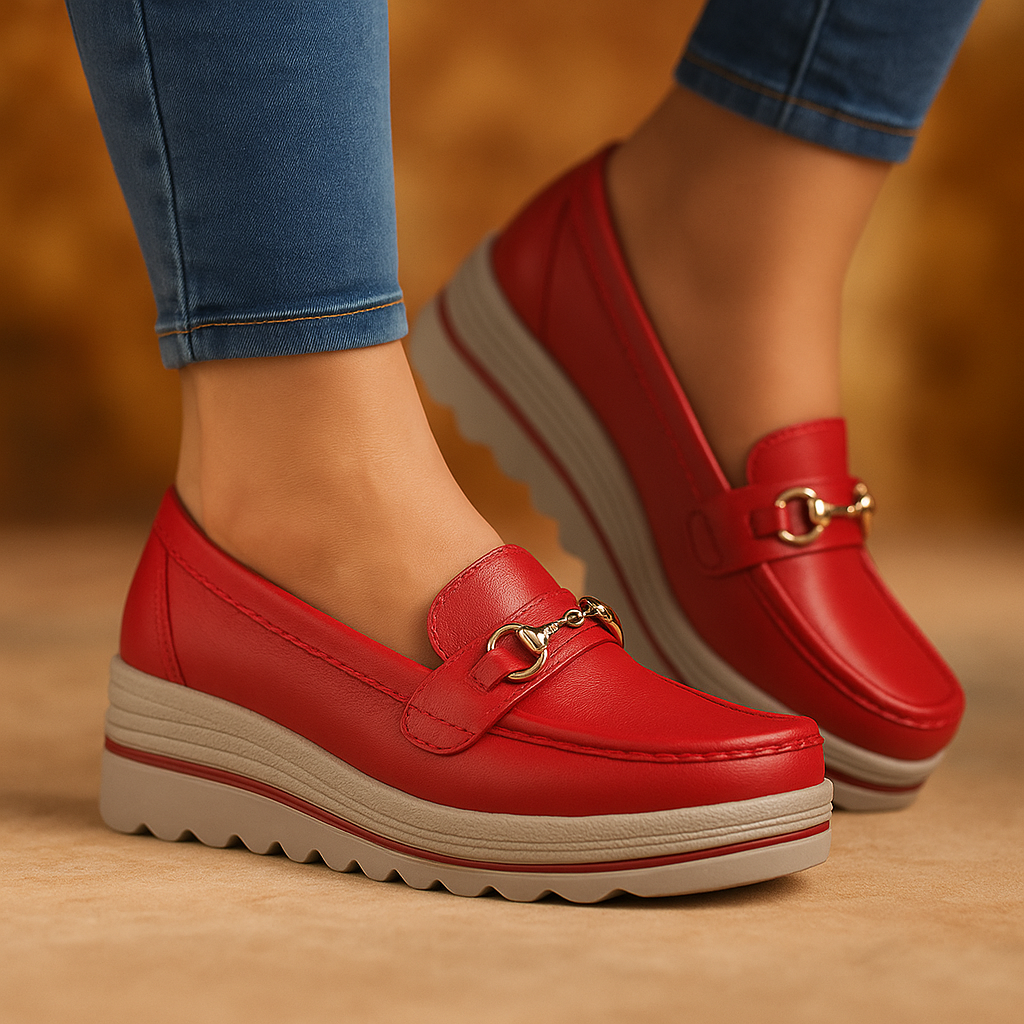 CLEMENS - Lug Sole Clasp Loafers