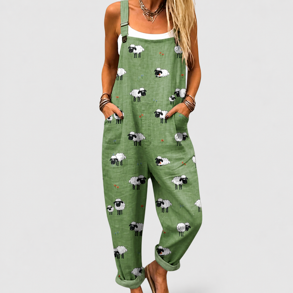 Comfortable Printed Dungarees