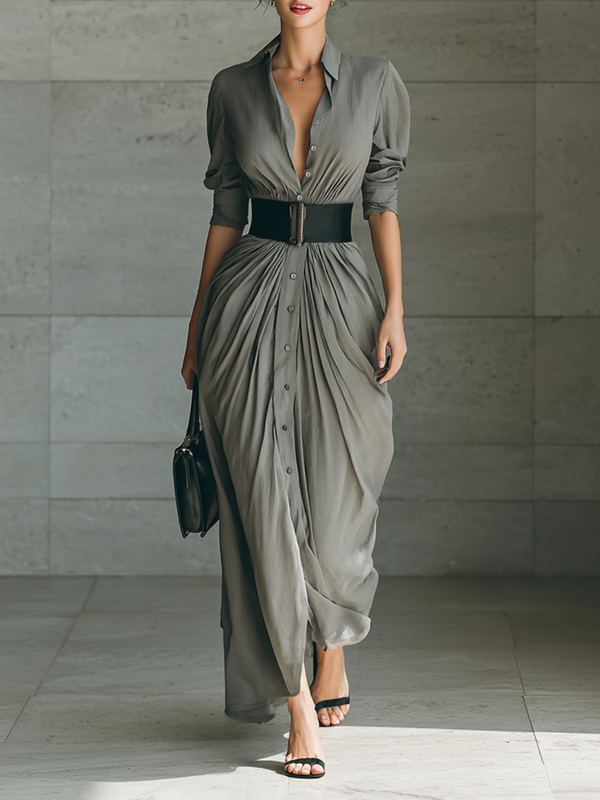 Zephyrine | Pleated Maxi Dress