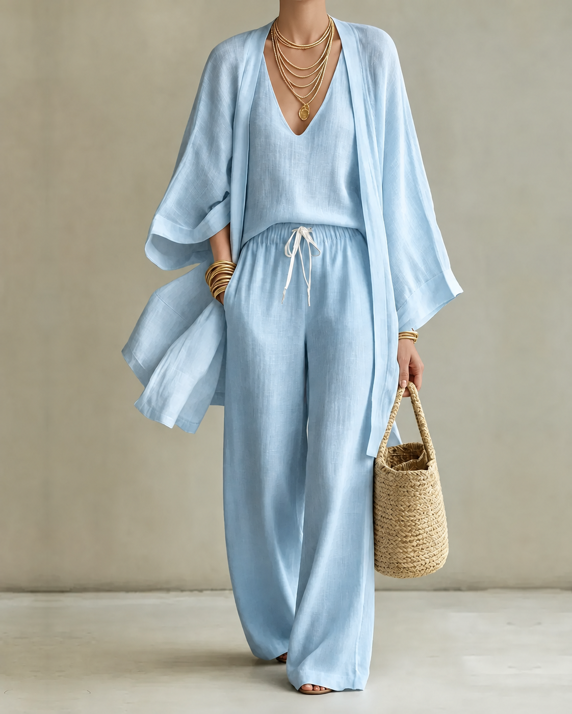 Tanisha™ 3-Piece Linen Look Set