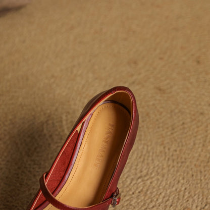 Marlow | Square-Toe Mary Jane Flats