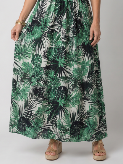 Gisèle | Floral Midi Dress with V-Neck