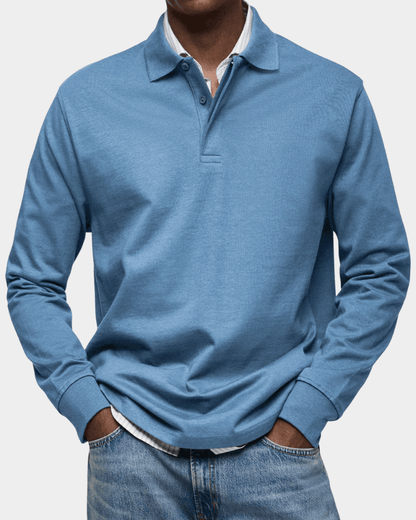 Men's Textured Knit Polo Shirt - image 1