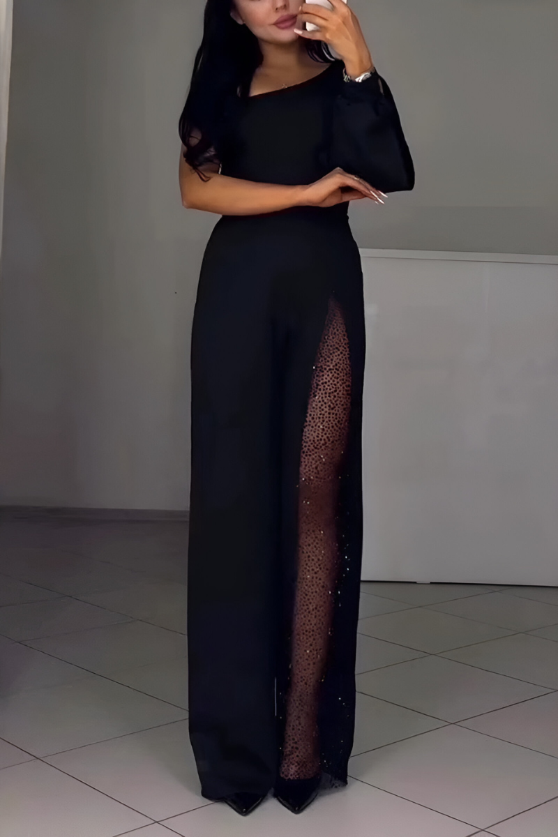 Women's Wide-Leg Jumpsuit in Black - image 2