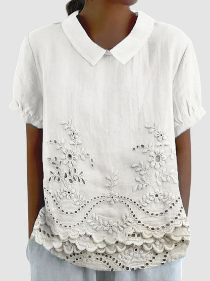 LILA | FLORAL EMBROIDED T-SHIRT