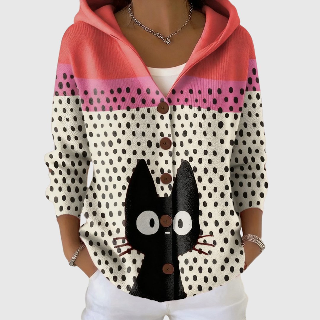 Loreta | Knitted Jacket with Hood