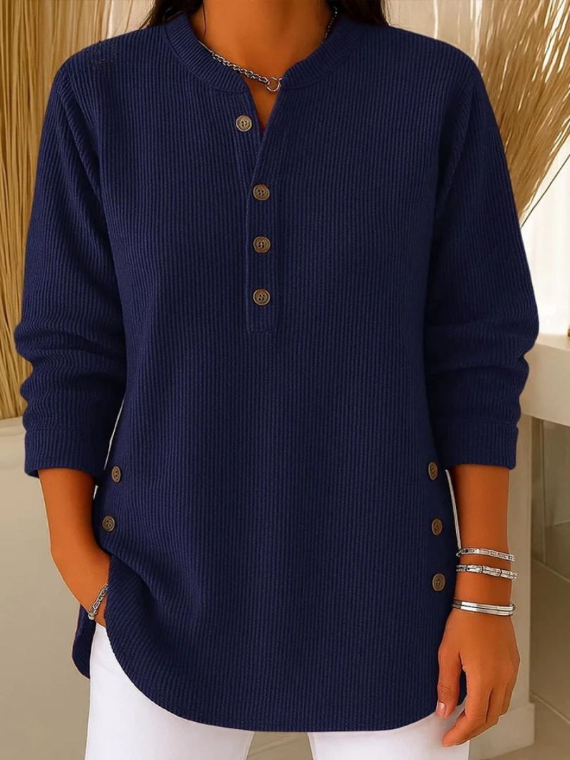 Nieves | Henley Tunic with Buttons